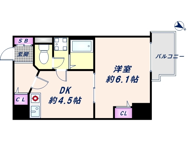 4階の間取り図