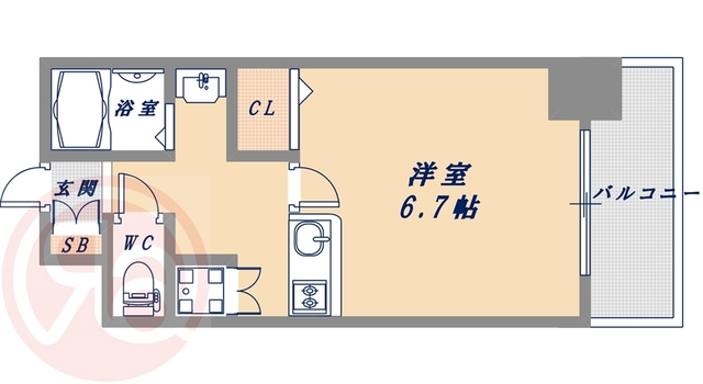 9階の間取り図