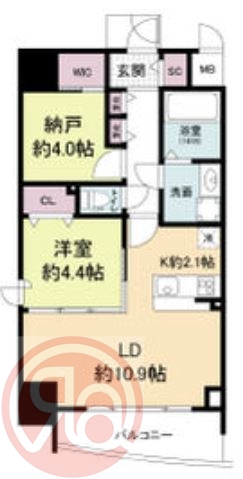 13階の間取り図