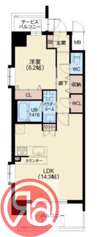 5階の間取り図