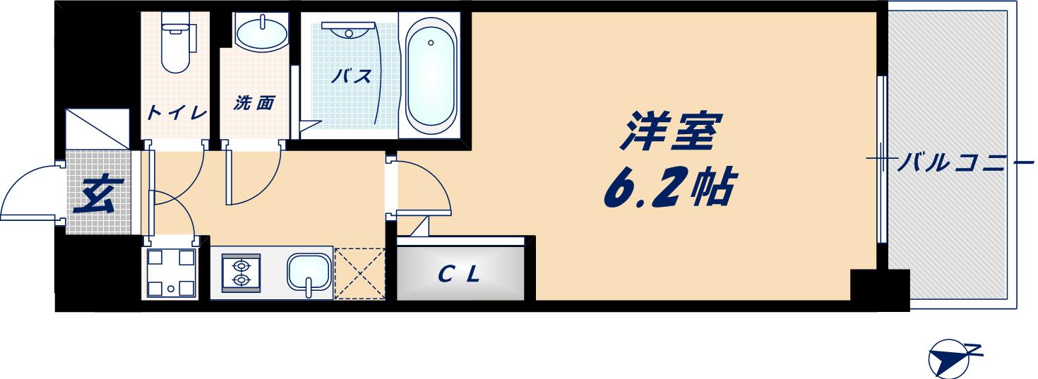 4階の間取り図