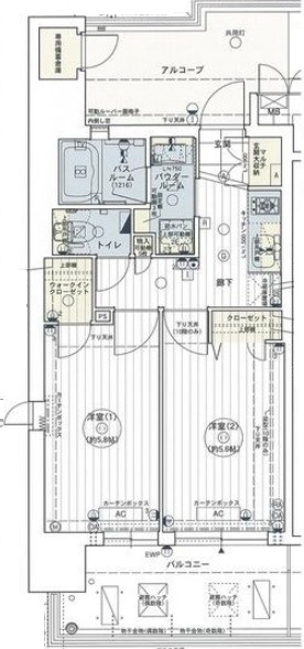 4階の間取り図