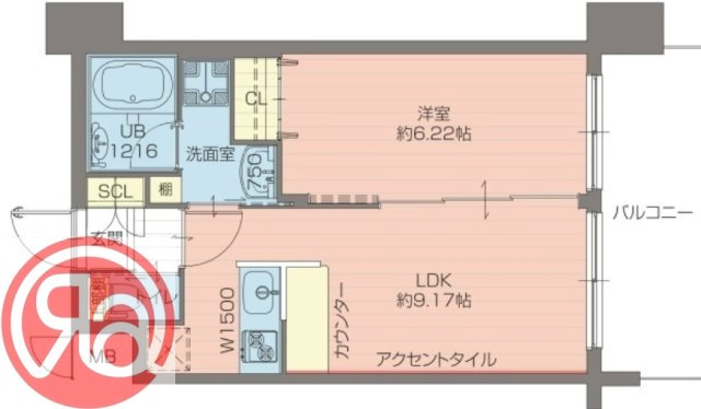 6階の間取り図
