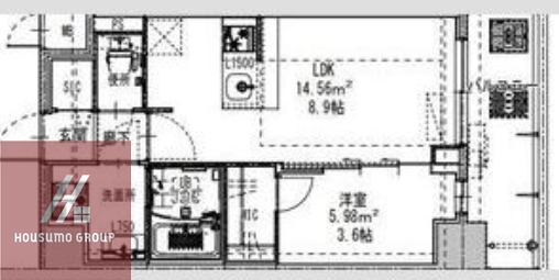 2階の間取り図