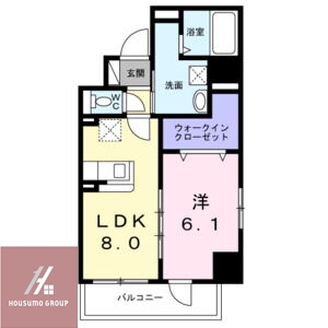 2階の間取り図