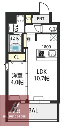 2階の間取り図