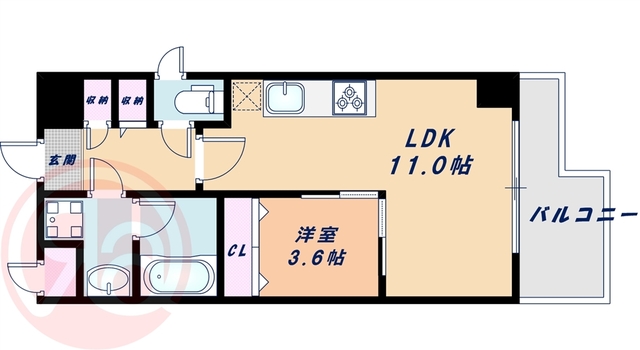 4階の間取り図