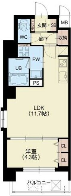 5階の間取り図