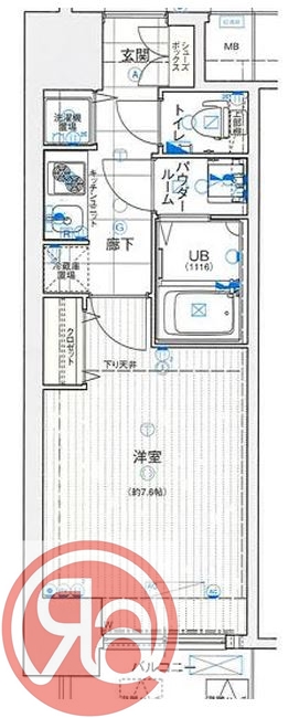 6階の間取り図