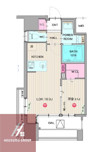 10階の間取り図