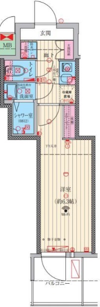 8階の間取り図