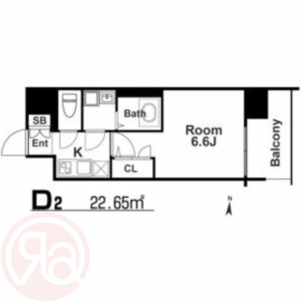 6階の間取り図