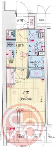 7階の間取り図