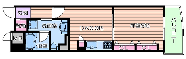 6階の間取り図
