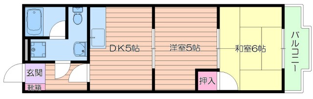 2階の間取り図