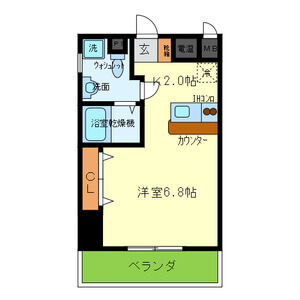 2階の間取り図
