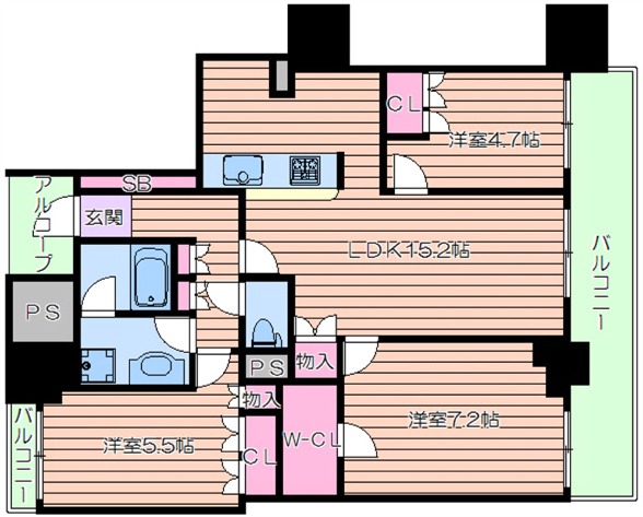 26階の間取り図