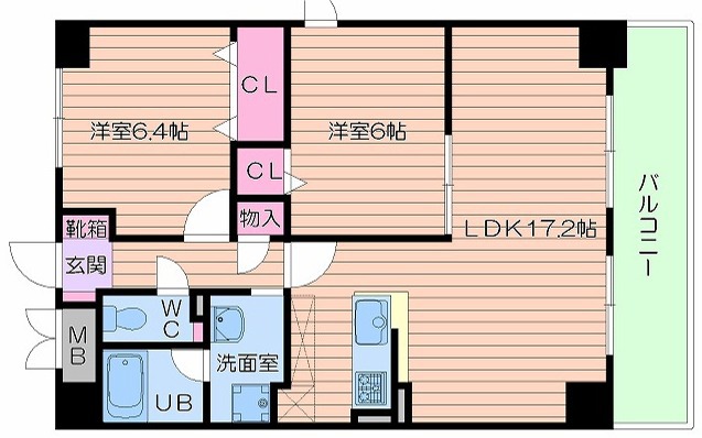 2階の間取り図