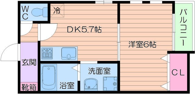 1階の間取り図