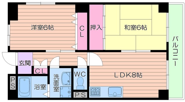 2階の間取り図