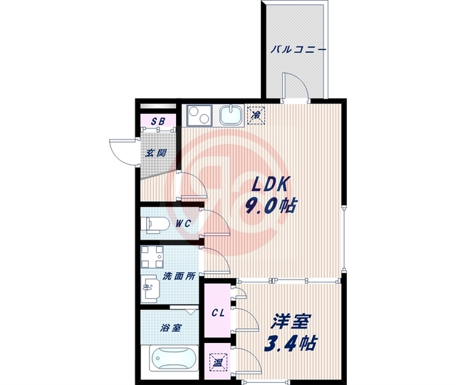 3階の間取り図