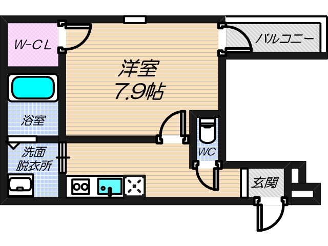 1階の間取り図