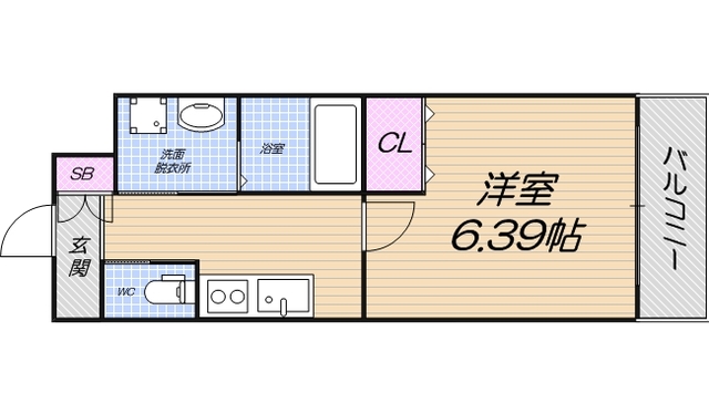 6階の間取り図