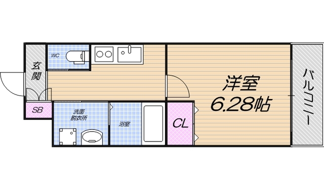 6階の間取り図