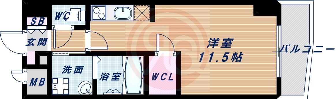 6階の間取り図