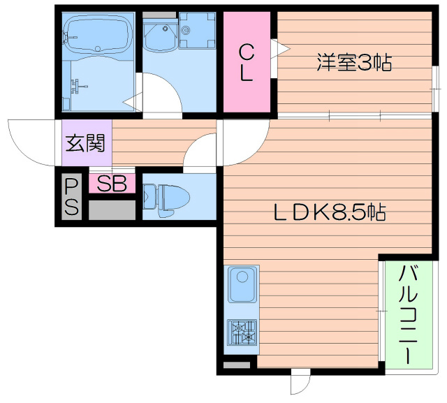 1階の間取り図