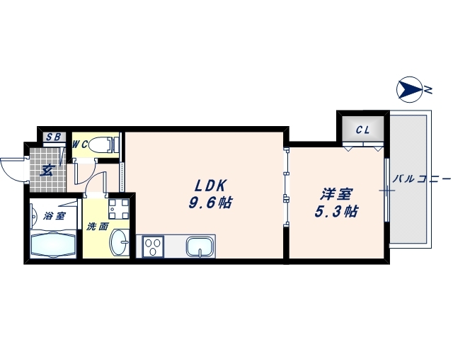 2階の間取り図