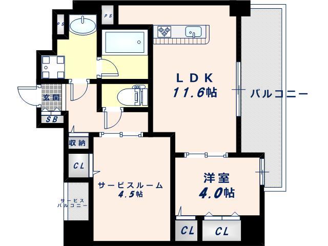 7階の間取り図