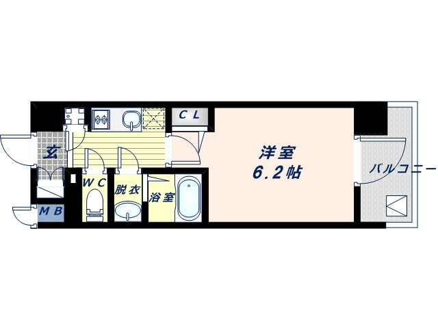 6階の間取り図