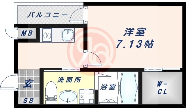 1階の間取り図