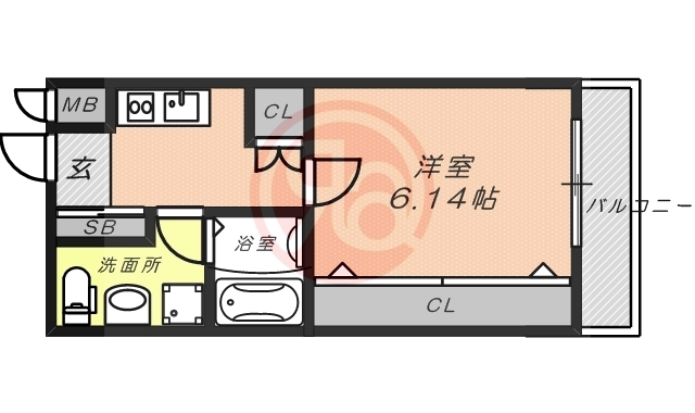 2階の間取り図