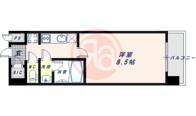 5階の間取り図