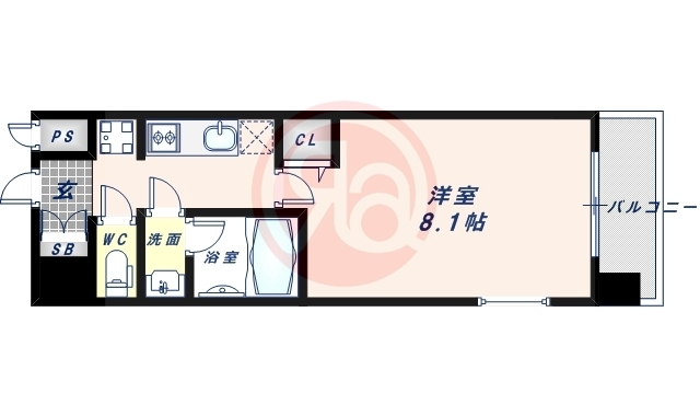 7階の間取り図
