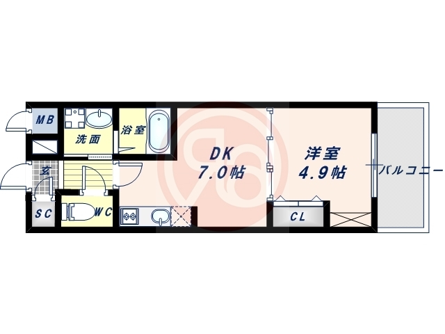 2階の間取り図