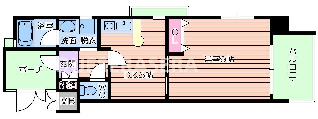 2階の間取り図