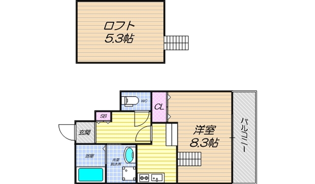 1階の間取り図