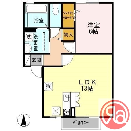 1階の間取り図