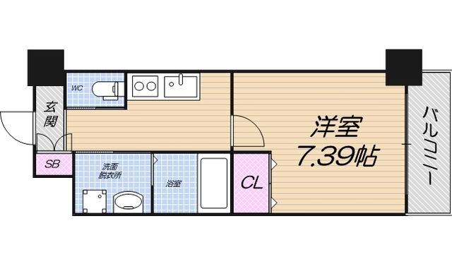 8階の間取り図