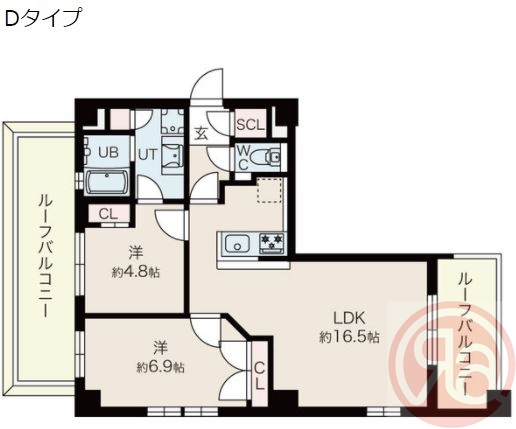 5階の間取り図