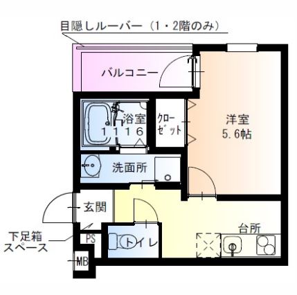 1階の間取り図