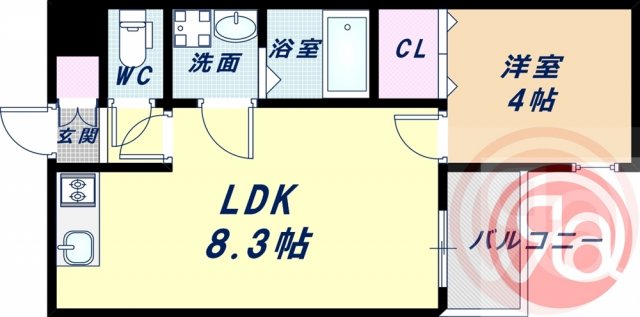 2階の間取り図