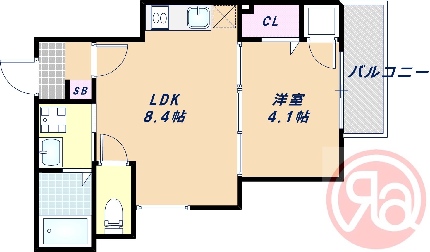2階の間取り図