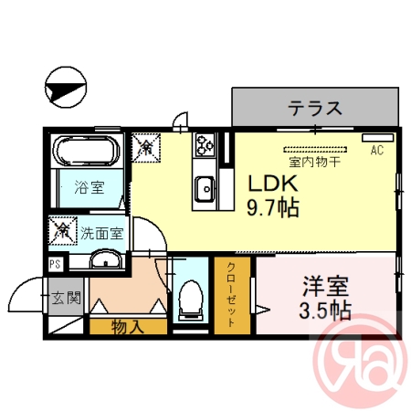 1階の間取り図