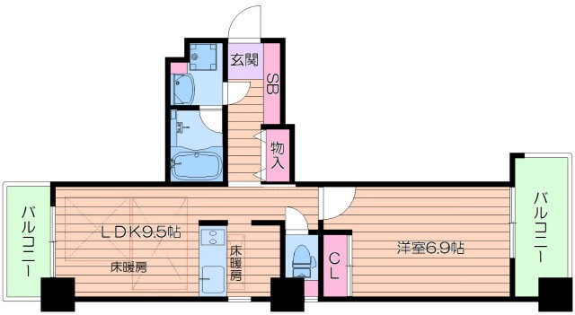 4階の間取り図