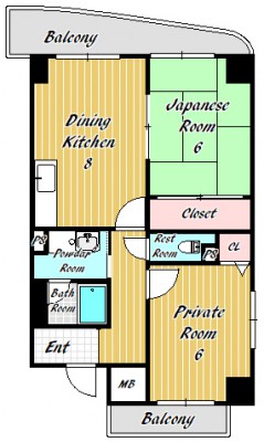 4階の間取り図