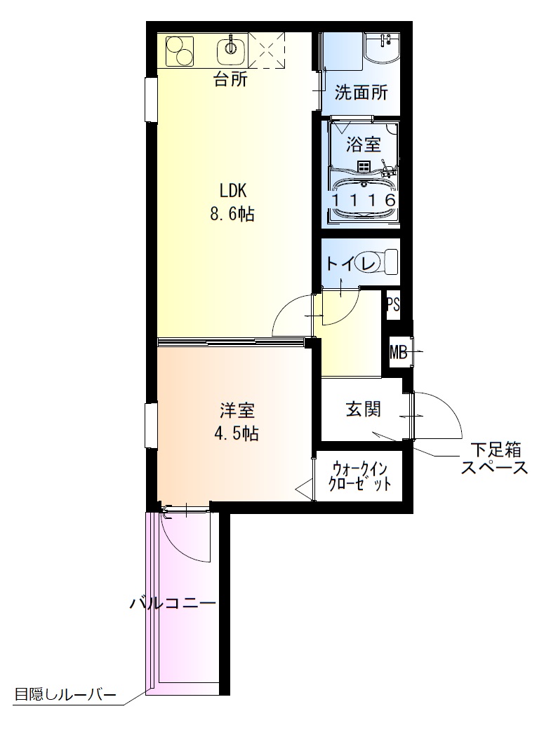 3階の間取り図